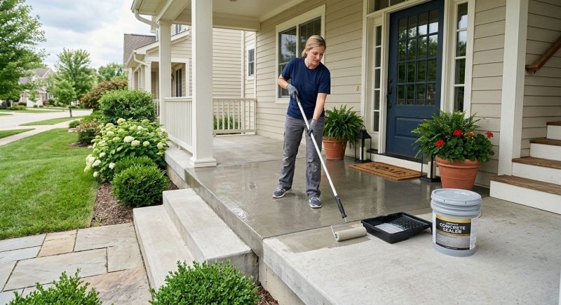 Stamped Concrete Sealing in Renton, WA